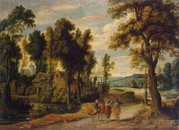 Christ on the Road to Emmaus, 1640. Creator: Jan Wildens.