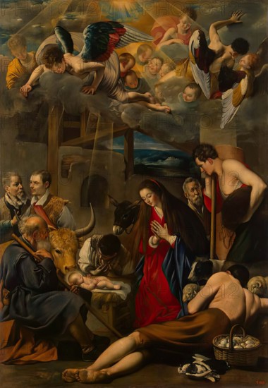 Adoration of the Shepherds, 1613. Creator: Juan Bautista Maino.