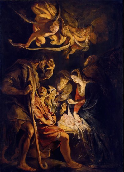 Adoration of the Shepherds, (Hermitage), 1608. Creator: Peter Paul Rubens.