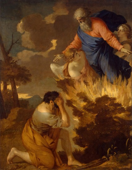 Moses and the Burning Bush, 1643. Creator: Sébastien Bourdon.