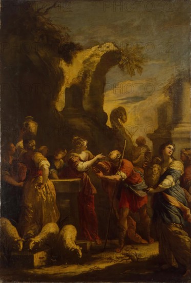 Rebecca at the Well, 1644. Creator: Valerio Castello.