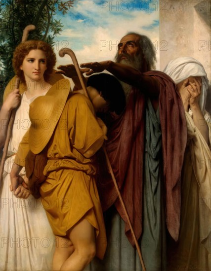 Tobias Saying Good-Bye to his Father, 1860. Creator: William-Adolphe Bouguereau.