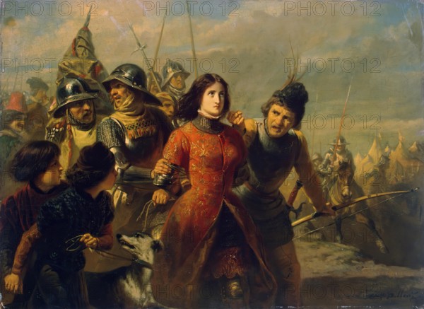 Capture of Joan of Arc, 1847. Creator: Adolphe-Alexander Dillens.