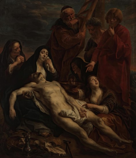 The Lamentation, 1654. Creator: Jacob Jordaens I.