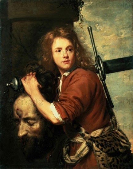 David Bearing the Head of Goliath, 1643. Creator: Jacob van Oost the Elder.