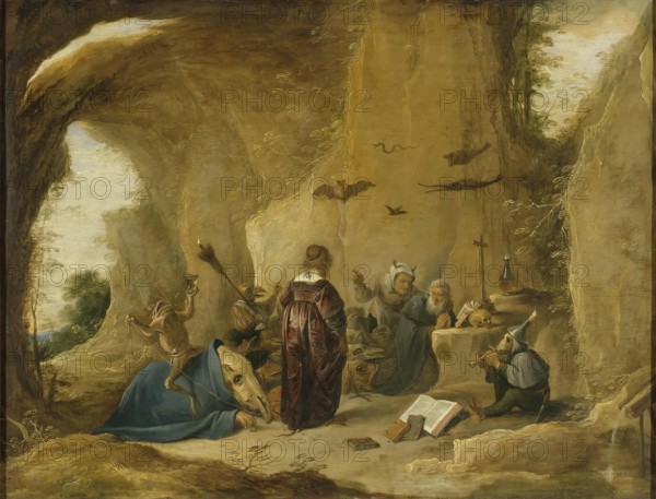 Temptation of St Antony, 1640. Creator: David Teniers II.