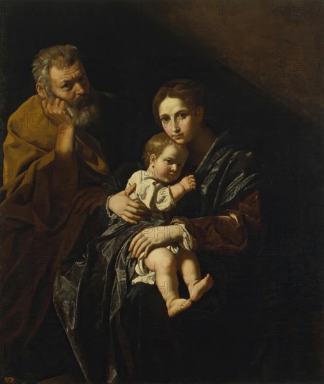 Holy Family, 1621. Creator: Bartolomeo Cavarozzi.
