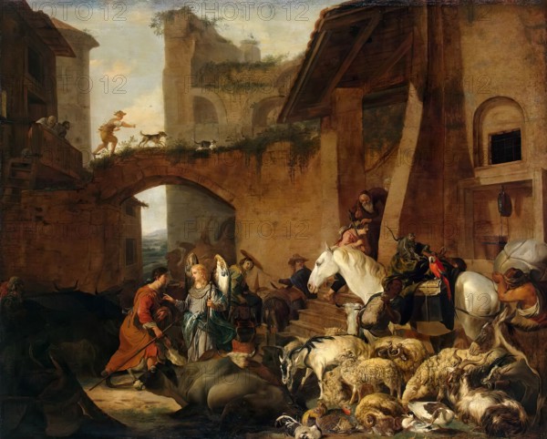 Story of Tobias, 1660. Creator: Carl Borromaus Andreas Ruthart.