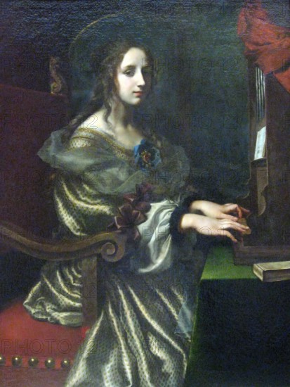 St Cecilia, 1700. Creator: Carlo Dolci.