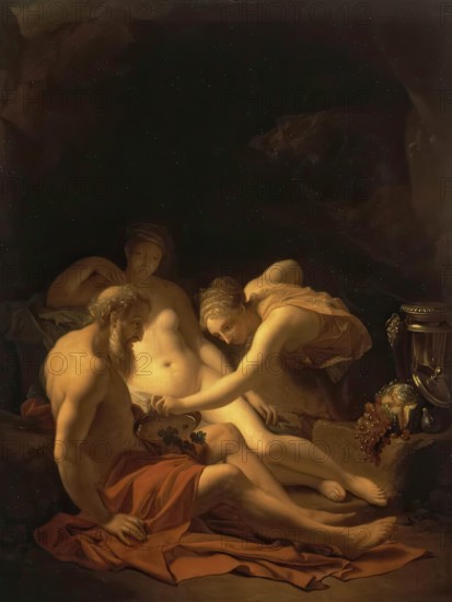 Lot and his Daughters, 1711. Creator: Adriaen van der Werff.