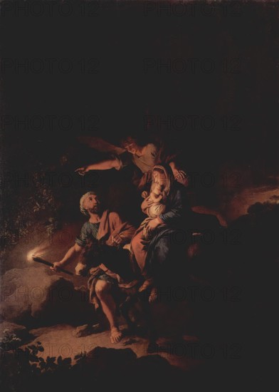 Flight into Egypt, 1752. Creator: Christian Wilhelm Ernst Dietrich.