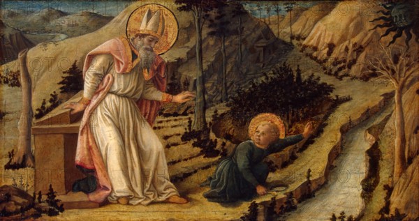 Vision of St Augustine, 1452. Creator: Filippo Lippi.