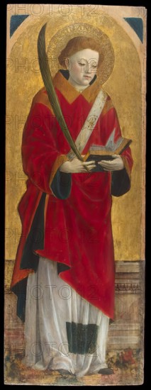 St Stephen (wing of a polyptych), 1450. Creator: Vincenzo Foppa.