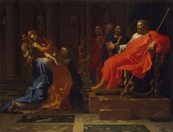 Esther before Ahasuerus, 1655. Creator: Nicolas Poussin.