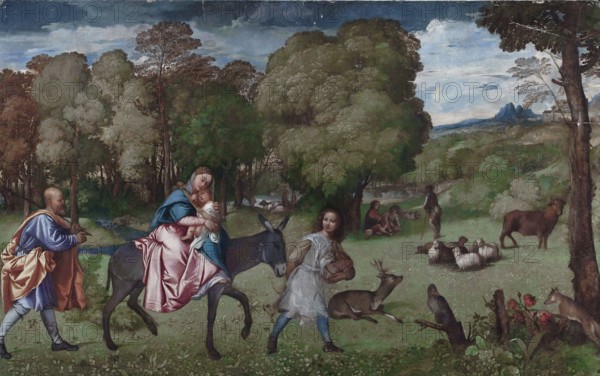 Flight into Egypt, 1508. Creator: Titian.