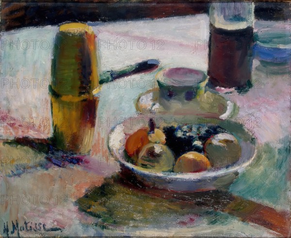 Fruit and Coffeepot, 1898. Creator: Henri Matisse.