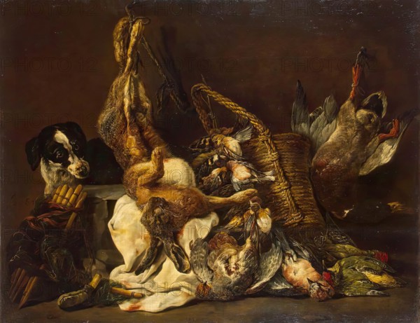 Dead Game and a Gun Dog, 1640. Creator: Jan Fyt.