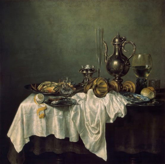 Breakfast with a Crab, 1648. Creator: Willem Claesz. Heda.