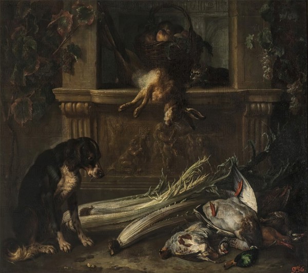 Still Life with Game and Vegetables, 1711. Creator: Alexandre François Desportes.