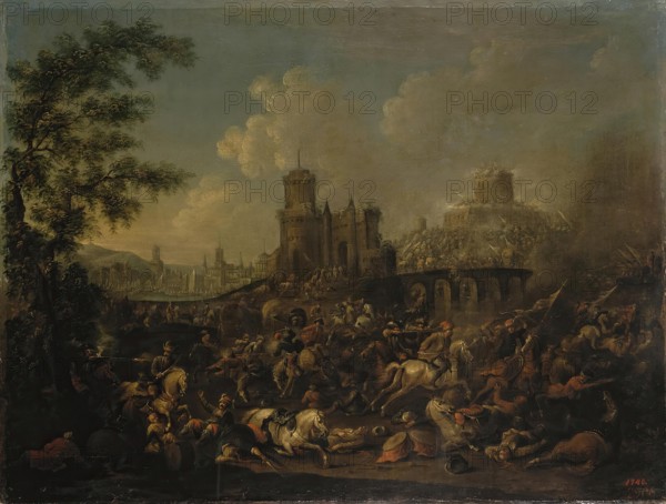 Battle of the Turks with the Poles, 1714. Creator: Arnold Frans Rubens.
