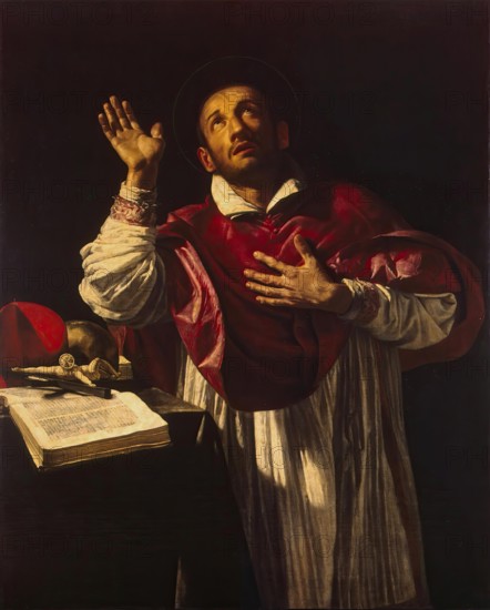 St Carlo Borromeo, 1610. Creator: Orazio Borgianni.