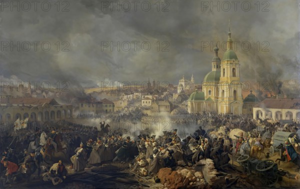 Battle of Viazma on 22 October (3 November) 1812, 1842. Creator: Peter Heinrich Lambert von Hess.