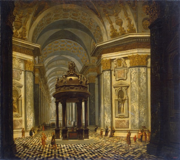 Interior of a Church, 1665. Creator: Wilhelm Schubert van Ehrenberg.
