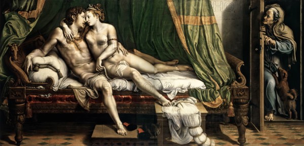 Love Scene, 1525. Creator: Giulio Romano.