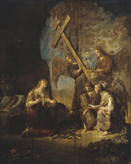 Dying Vision of Mary Magdalene, 1633. Creator: Leonard Bramer.