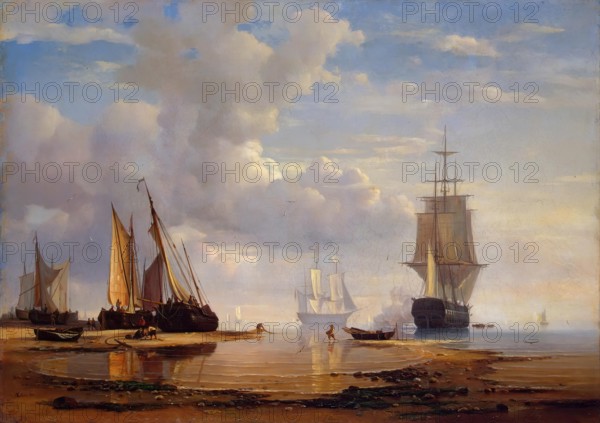 Sea View, 1837. Creator: Adolph Friedrich Vollmer.