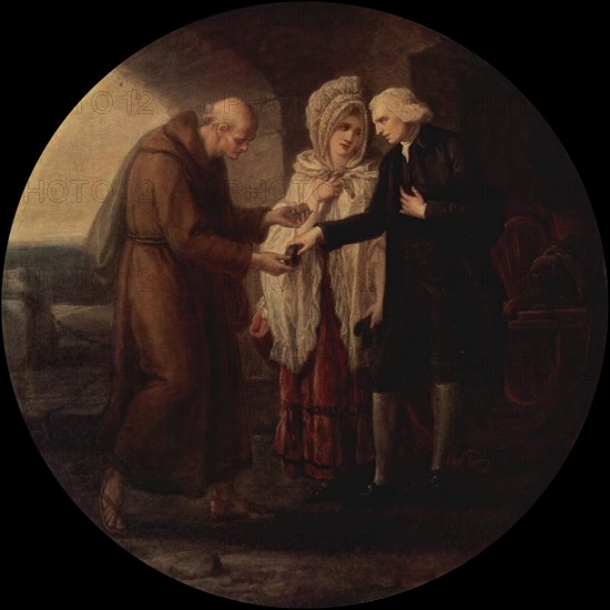 Monk from Calais, 1773. Creator: Angelica Kauffman.
