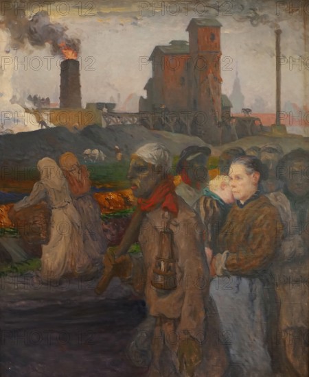 The Miners, c1900. Creator: Jules Besson.