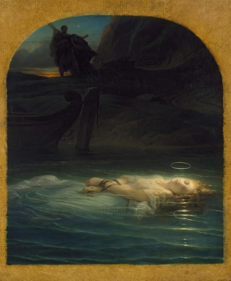 Christian Martyr Drowned in the Tiber During the Reign of Diocletian, 1853. Creator: Paul Delaroche.