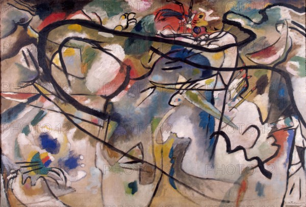 Sketch for Composition V, 1911. Creator: Vassily Kandinsky.