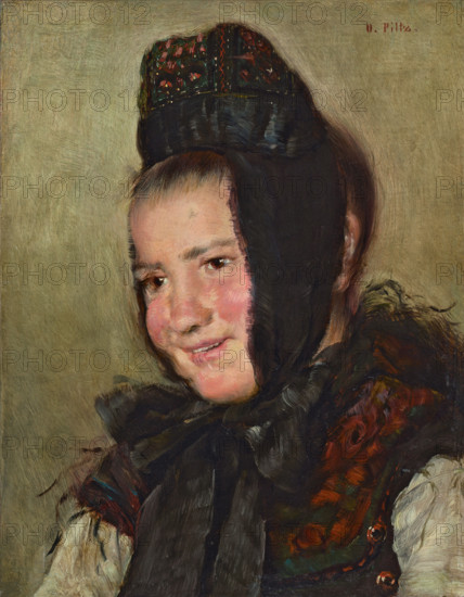 Female Portrait, 1875. Creator: Otto Piltz.