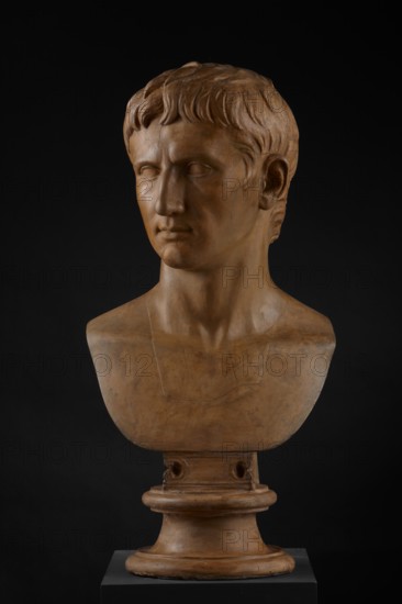 Cast of bust of Augustus in the British Museum. Creator: Unknown.