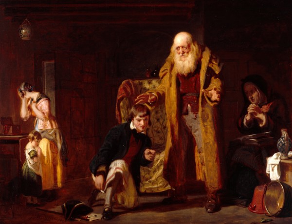 The Parting Blessing, 1841. Creator: John Prescott Knight.