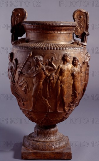 Cast of the Townley Vase decorated with a Bacchic scene, c2nd century, (early 19th century) Creator: Unknown.