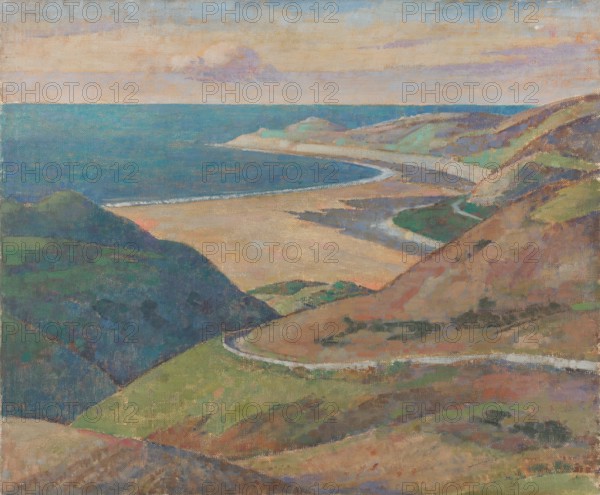 Coastal landscape (Morte Point, North Devon), early 20th-century. Creator: Unknown.