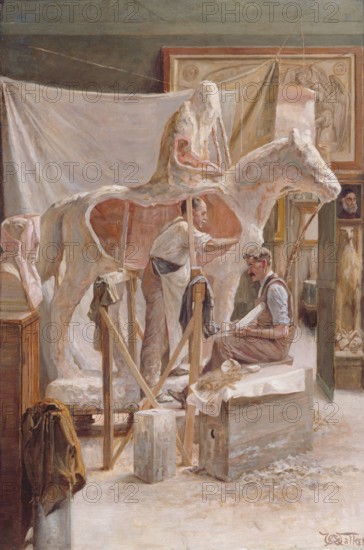 The Artist's Studio, c1932. Creator: Arthur George Walker.