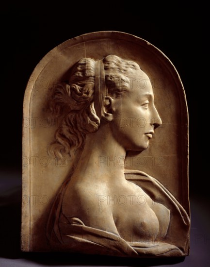 Portrait relief of unknown woman in profile, c19th century? Creator: Unknown.
