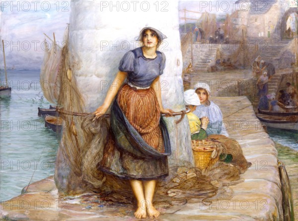 The Lass that a Sailor loves, 1903. Creator: Robert Macbeth Walker.