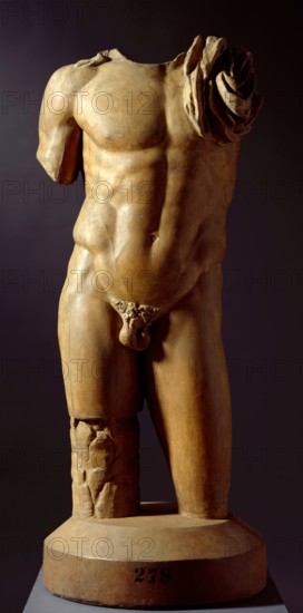 Cast of Male torso, (19th century?). Creator: Unknown.