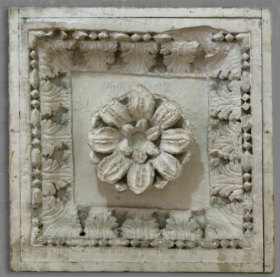 Cast of coffer from central passageway, late 18th or early 19th century. Creator: Unknown.