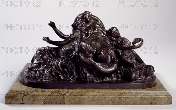 Sketch model for group of figure in the painting 'The Garden of Hesperides', 1892. Creator: Frederic Leighton.