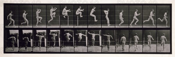 Jumping, 1872-1885. Creator: Eadweard J Muybridge.
