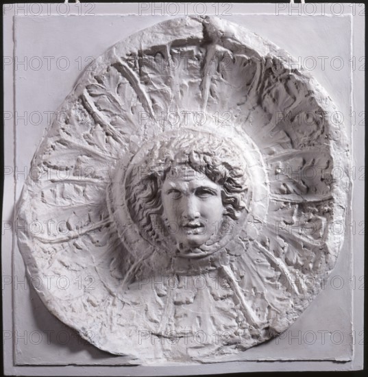 Cast of patera (libation bowl) with Medusa head from frieze, late 18th or early 19th century. Creator: Unknown.
