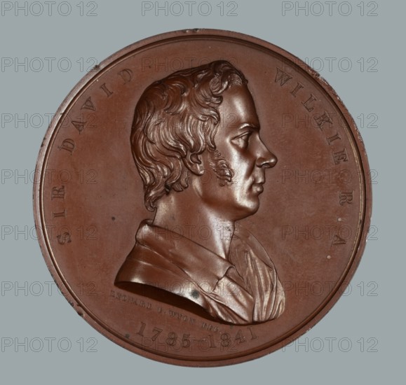 Sir David Wilkie, R.A., Art Union of London medal, 1861. Creator: Leonard Charles Wyon.