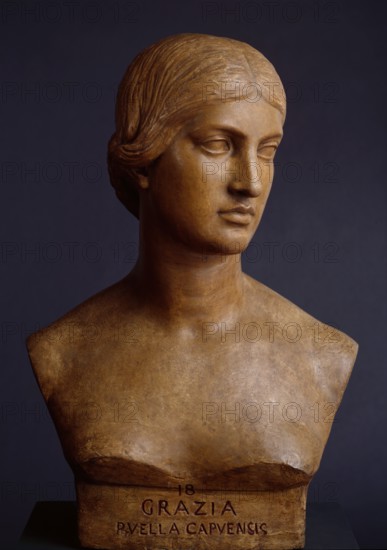Grazia: Puella Capuensis, c1843. Creator: John Gibson.