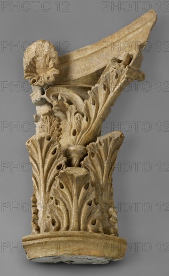 Cast of one quarter of Corinthian capital (no. 8), late 18th century-early 19th century. Creator: Unknown.